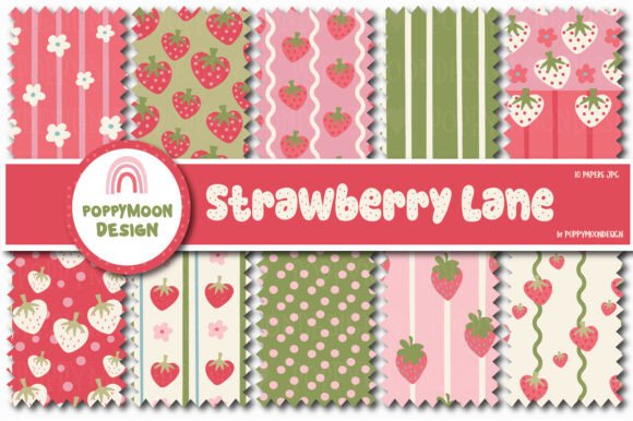 Download Strawberry Lane Paper Set - Berry Collection