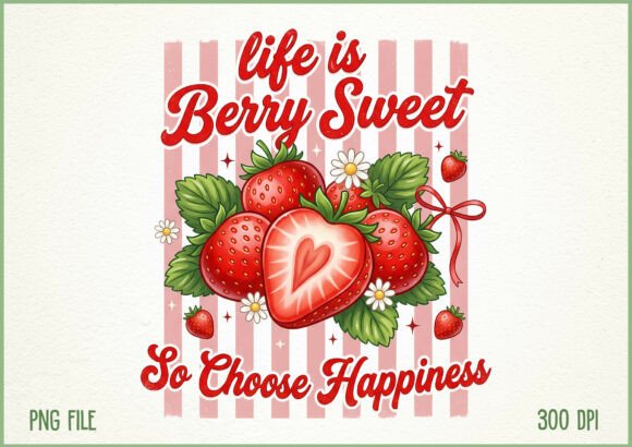 Download Life is Berry Sweet Strawberry PNG - Berry Collection
