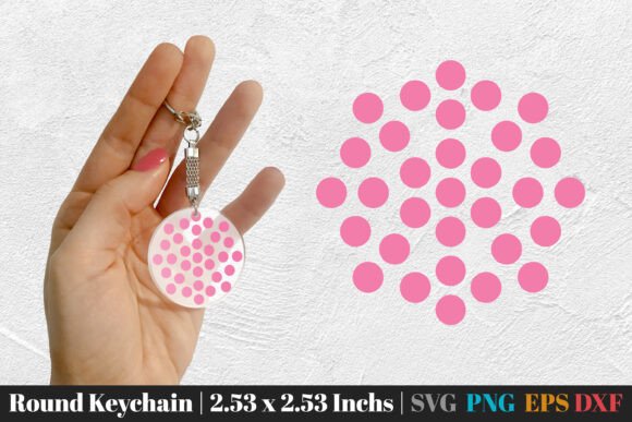 Download Round Keychain Dot Dot Design SVG PNG - Dot design Collection