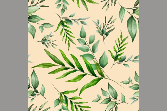 Download Beautiful Watercolor Leaves Pattern - Watercolor leaves pattern Collection