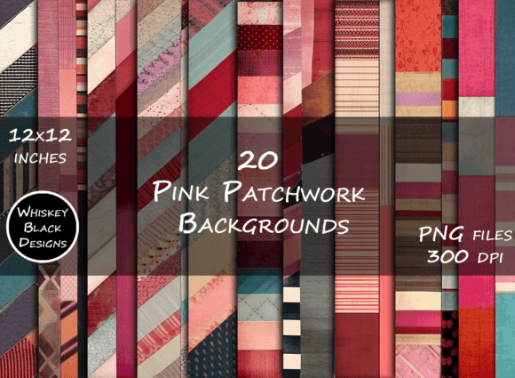 Download Pink Patchwork BoHo Background Papers - Background paper Collection