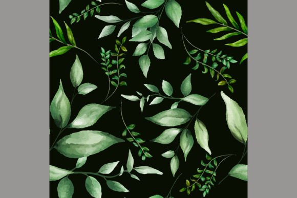 Download Beautiful Watercolor Leaves Pattern - Watercolor leaves pattern Collection
